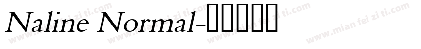 Naline Normal字体转换